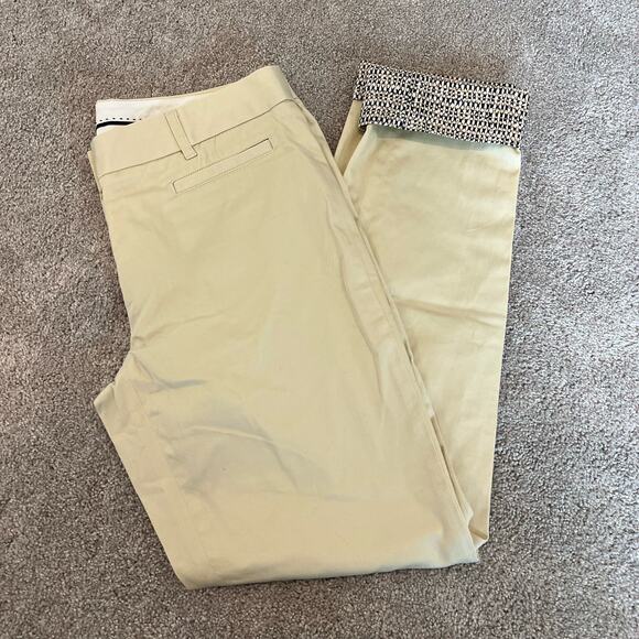 Brooks Brothers Pants - Brooks Brothers Women's Natalie Fit Light Cream Trouser Size 4